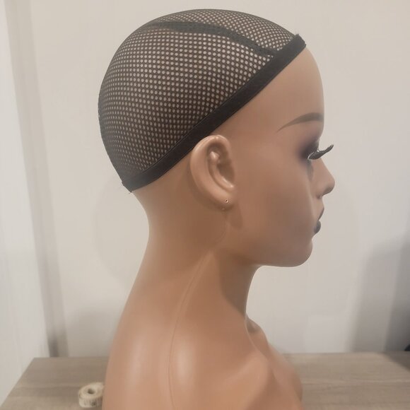 Brand New Mannequin Head (Brown) - (1 or both eyelashes detached) - Picture 5 of 7